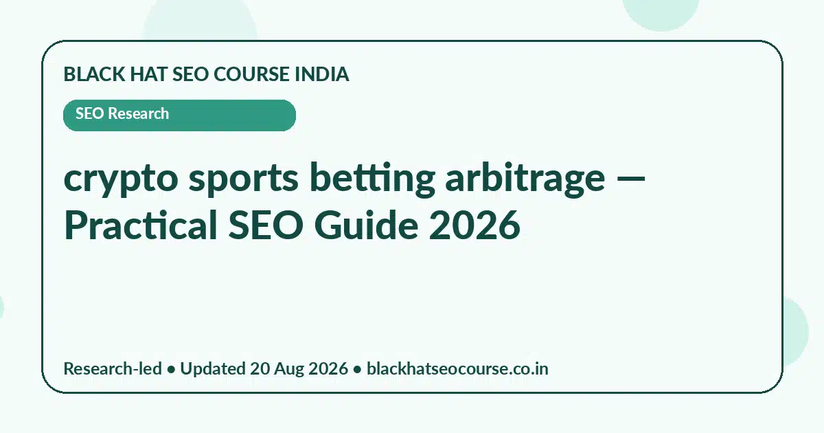 crypto sports betting arbitrage crypto sports betting arbitrage — SEO Research visual guide