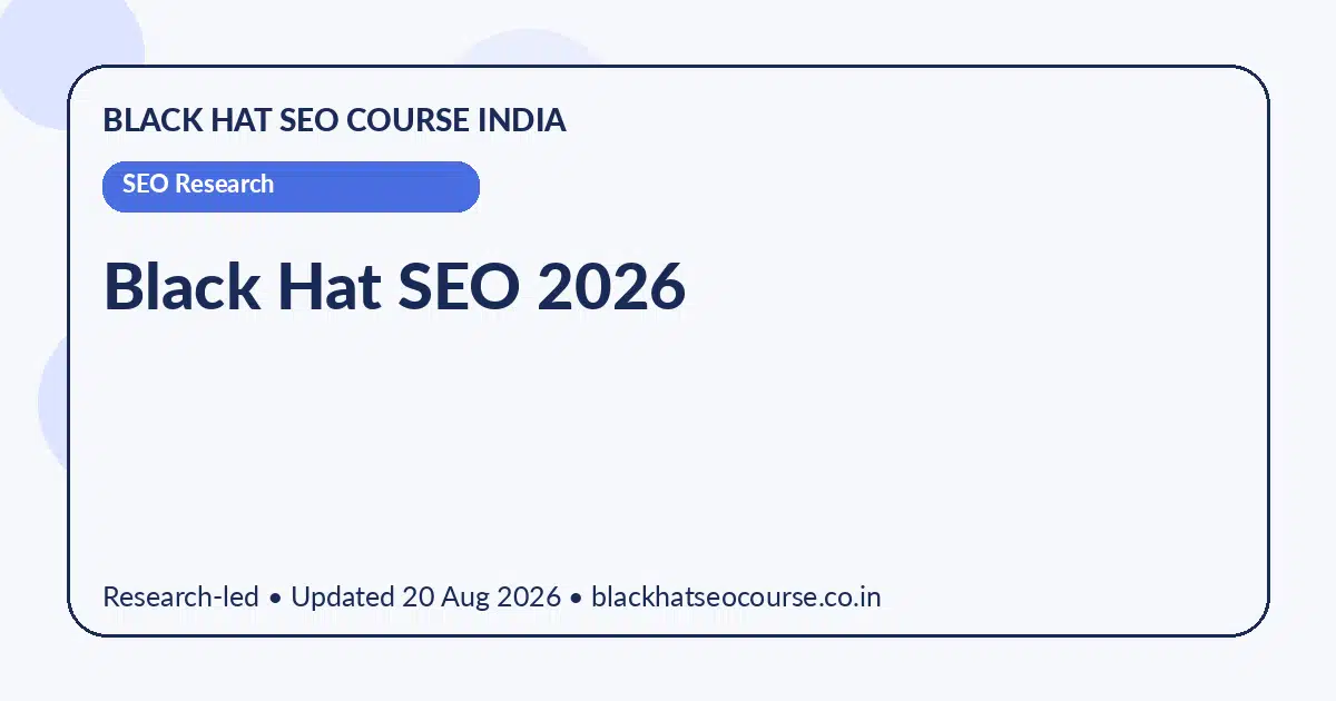 black hat seo 2026 — SEO Research visual guide