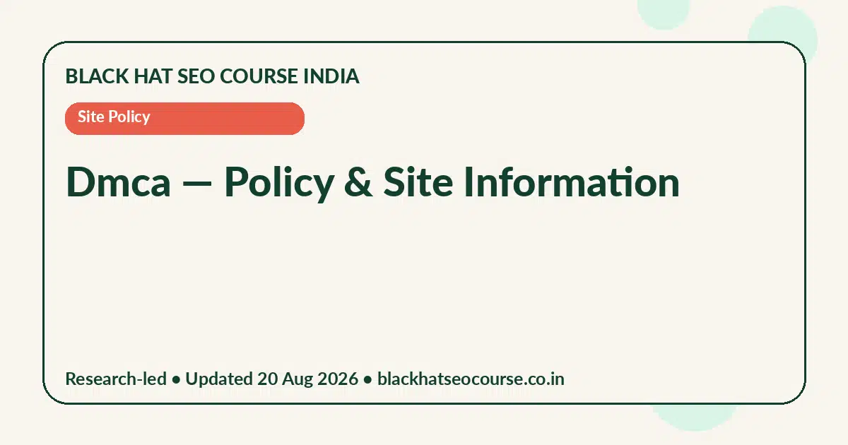 Dmca Dmca — Site Policy visual guide