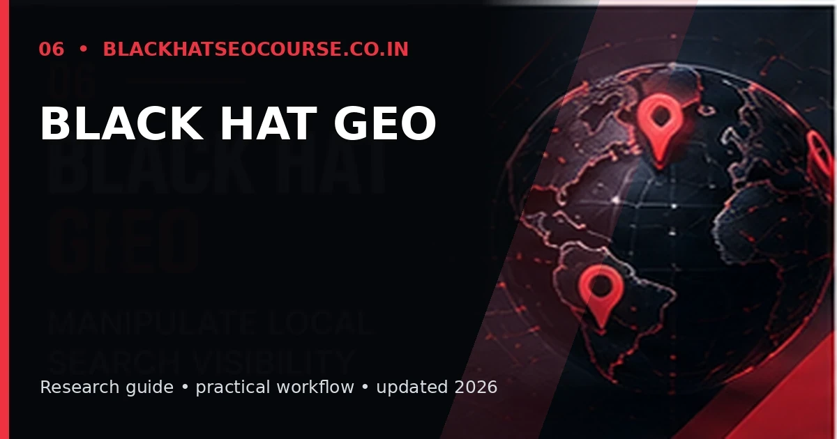 Black Hat GEO Black Hat GEO — Latest SEO Research visual guide