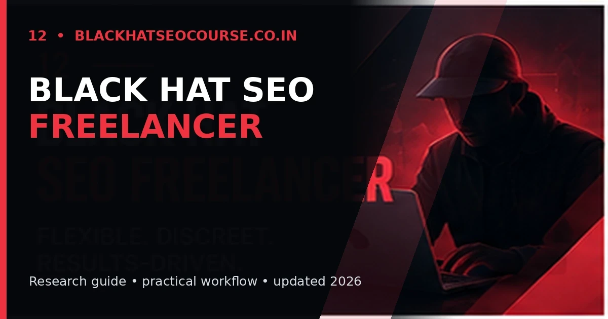Black Hat SEO Freelancer Black Hat SEO Freelancer — Latest SEO Research visual guide